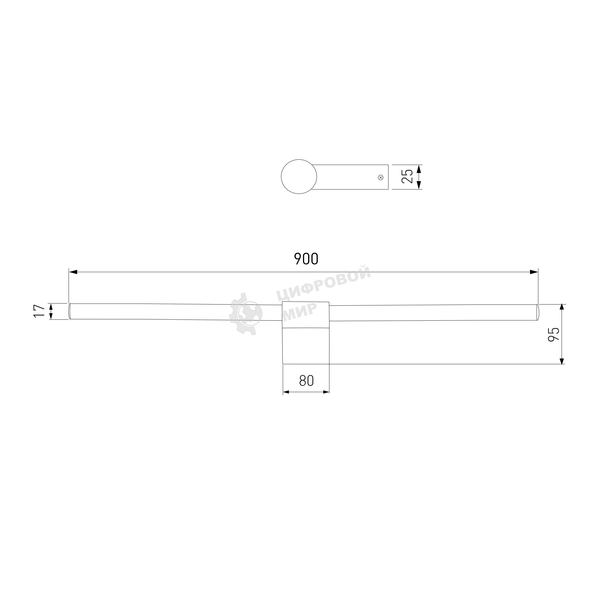 40153/LED / Светильник настенный светодиодный Luar белый 4000K