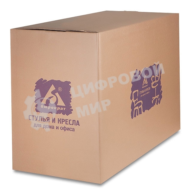 Кресло руководителя Бюрократ CH-993/orange оранжевый, искусственная кожа, крестовина хромированная