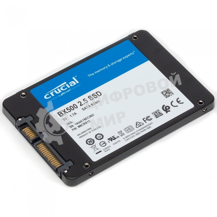Накопитель SSD Crucial BX500, 240Gb, 2.5