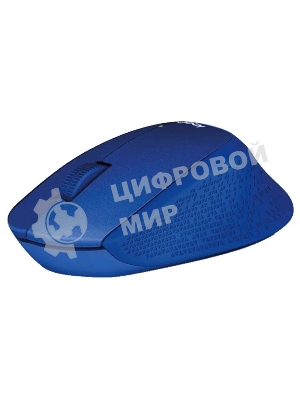 Мышь беспроводная Logitech M330 SILENT PLUS синий, 1000 dpi, радиоканал, USB, кнопки - 3