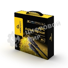 Активный оптический кабель Cablexpert HDMI, 80м, v2.0, 19M/19M, AOC Premium Series, позол.разъемы, экран, коробка