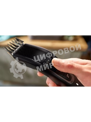 Моющаяся машинка для стрижки волос, series 5000, 28 установок длины (0,5–28 мм), Технология Trim-n-Flow PRO, 90 минут работы после 1 часа зарядки