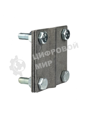 Зажим полоса 40 - прут 10 (3 пластины 70х70 мм) HZ EKF lp-g3101