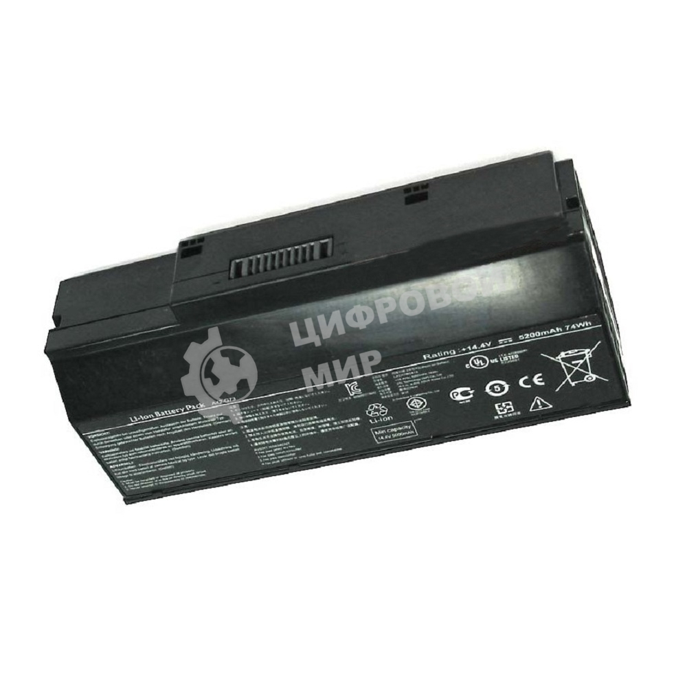 Аккумуляторная батарея для ноутбука Asus G53 14.4V 74Wh черный Orig