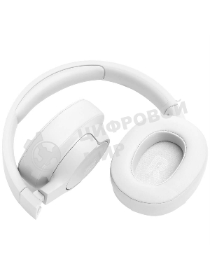 Беспроводные/проводные наушники JBL Tune 770NC белый, полноразмерные, Bluetooth + проводной, активное шумоподавление, до 70 ч