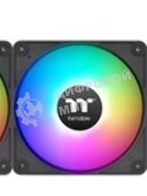 Комплект вентиляторов для корпуса Thermaltake CT120 (2 шт.) черный, 120 мм, 2000 об/мин, 25.8 дБ, 4 pin