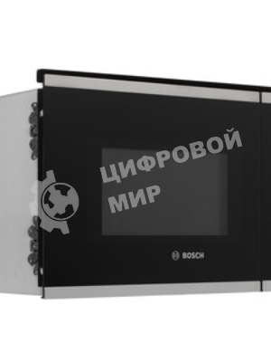 Встраиваемая микроволновая печь Bosch BEL554MS0 нержавеющая сталь/черный, 25 л, 900 Вт, переключатели - поворотный механизм/сенсор