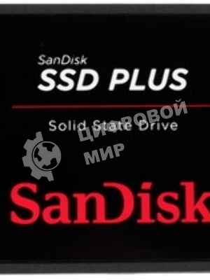 Накопитель SSD SanDisk SSD PLUS 2,5” SATA 250Gb, SDSSDA-250G-G28, 1 year
