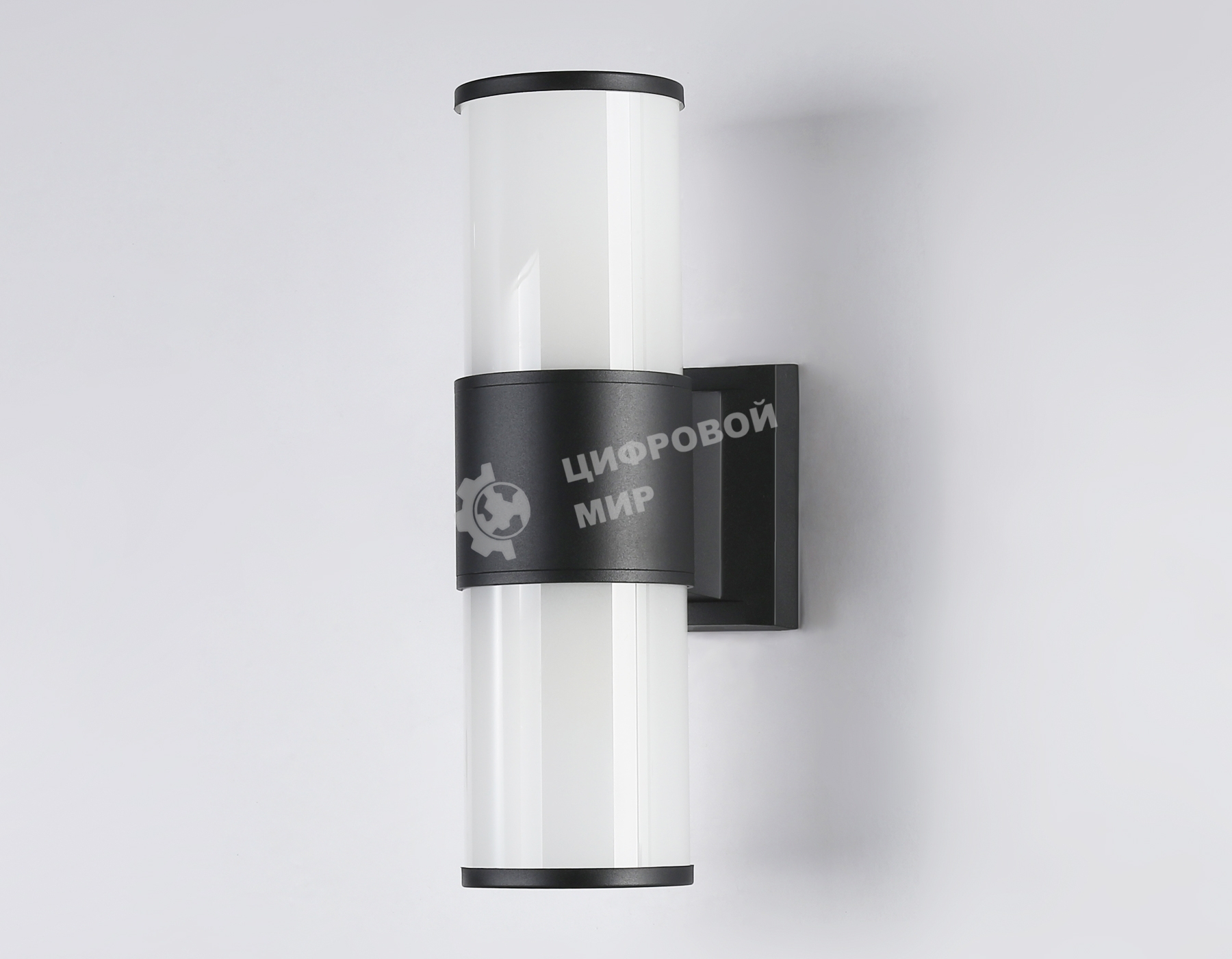 Светильник Ambrella light ST2455 BK/FR черный/белый матовый IP54 E27 max 40W 300*90*155