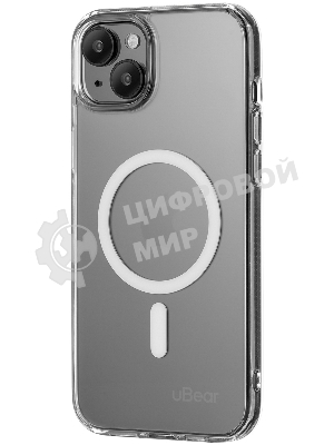 Чехол (клип-кейс) uBear для Apple iPhone 15 Plus Real Mag Case with MagSafe прозрачный (CS254TT67RL-I23M)