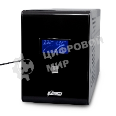 Источник бесперебойного питания Powerman Smart Sine 1500VA/1050W, 220V, Line-Interactive, LCD, Tower, Out: 4xShuko, черный*SmartSine1500