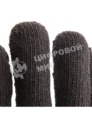 Перчатки трикотажные Сибртех хлопкоэфирные плюшевые, ПВХ 