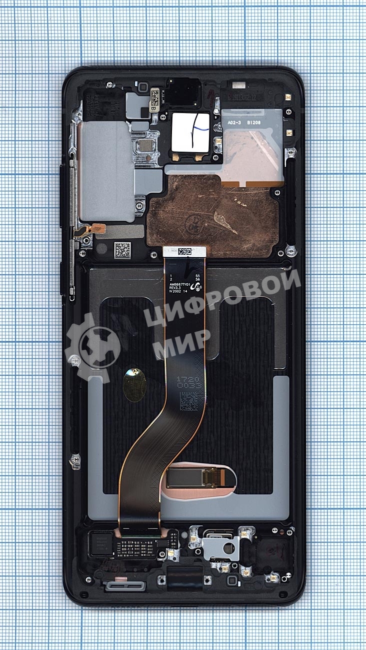 Дисплей для Samsung Galaxy S20+ SM-G985F черный