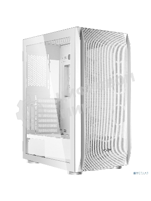 Компьютерный корпус Ginzzu GL 185 белый боковая дверца закаленное стекло на петлях на магнитах