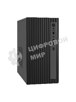 Компьютерный корпус Minitower ExeGate BAA-303M-UNS400 (mATX, БП UNS400 с вент. 12см, 2*USB, HD Audio, черный)