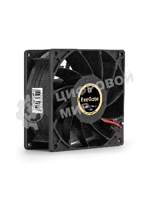 Вентилятор 24В DC ExeGate EX09238B2P-24 (92x92x38 мм, 2-Ball (двойной шарикоподшипник), 2pin, 5000RPM, 56dBA)