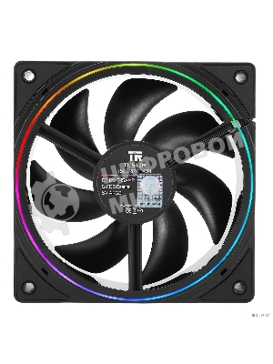 Кулер для корпуса Thermalright TL-S12R Reverse (120x120x25mm, 4-pin PWM, ARGB, 47.6CFM, 23.2dBA, 1500RPM, черный)