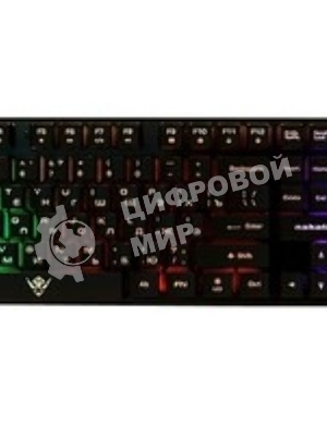 Клавиатура проводная KG-23U BLACK Nakatomi Gaming - игровая с RGb-подсветкой, USB, черная