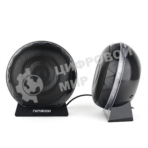 Акустическая система 2.0 Гарнизон GSP-150, черный, 6 Вт, FTB-динамики, материал- пластик, USB - питание