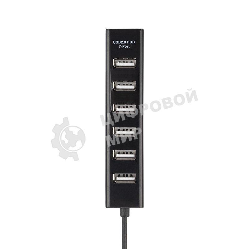 Разветвитель USB Rexant на 7 портов черный
