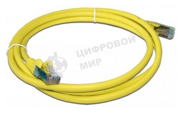 Патч-корд LANMASTER LAN-PC45/S5E-5.0-YL вилка RJ-45-вилка RJ-45 cat.5е 5м желтый LSZH (уп.:1шт)