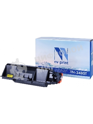 Картридж NVPrint совместимый Brother TN-3480T для HL-L5000D/L5100DN/L5100DNT/L5200DW/L5200DWT/L6250DN/L6300DW/L6300DWT/L6400DW/L6400DWT/DCP-L5500DN/L6600DW/MFC-L5700DN/L5750DW/L6800DW/L6800DWT/L6900DW/L6900DWT (8000k)