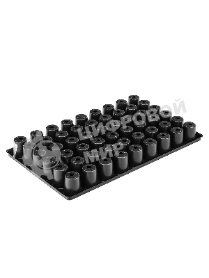 Кассета Россия для рассады, 52x31 см, высота 6 см, 54 ячейки, полистирол 64313