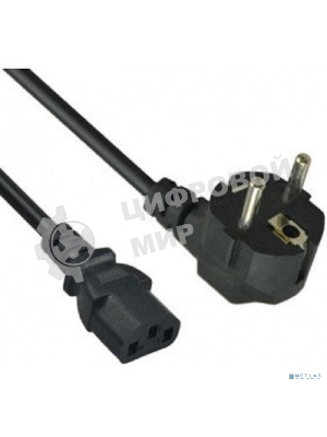 Кабель питания ExeGate PC-1,2 OfficePC 450W (Евровилка Schuko->С13) VDE-250V черный, 1.2м