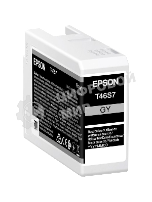 Картридж струйный серый Epson T46S7 для SC-P700