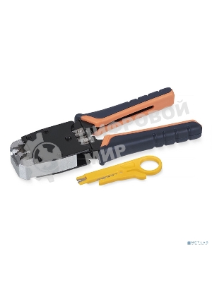 Инструмент для обжима проводников Cabeus, RJ-45 (8P8С); RJ-12 (6P6С), профессиональный, (HT-500)