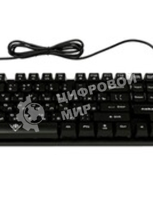 Клавиатура проводная KG-23U BLACK Nakatomi Gaming - игровая с RGb-подсветкой, USB, черная