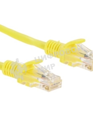 Патч-корд UTP Cablexpert cat.5e, 0.5м, литой, многожильный, желтый