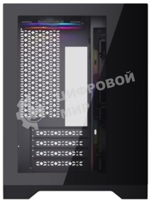 Компьютерный корпус Powercase Vision Micro, Black, Tempered Glass, 4х 120мм 5-color fan, черный, mATX (CVBM-L4)