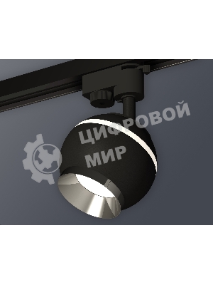 Светильник Ambrella light XT1102003 SBK/PSL черный песок/серебро полированное GU5.3 LED 3W 4200K (A2521, C1102, N7032)