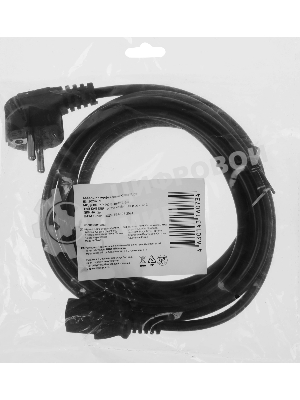 Кабель KingPrice KP-PC-Euro-C13-3m Евровилка IEC C13 3м черный