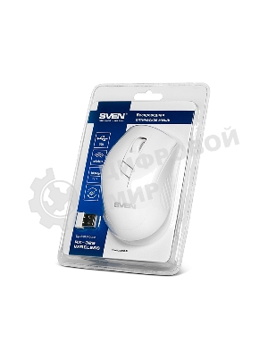Мышь беспроводная SVEN RX-325 белый, 1000 dpi, радиоканал, USB, кнопки - 4