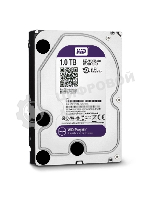 Жесткий диск Western Digital 1Tb Purple, SATA III 5400rpm, 64Mb 3.5