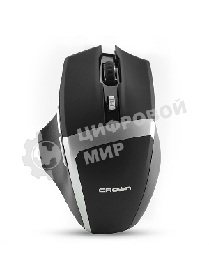 Мышь беспроводная Crown Gaming CMXG-801 черный, 1600 dpi, радиоканал, USB, кнопки - 7