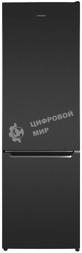 Холодильник Maunfeld MFF176SFSB черный двухкамерный 188/75л морозилка снизу, ручная разморозка