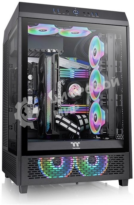 Компьютерный корпус Thermaltake The Tower 500 черный без БП ATX 1x120мм 3x140мм 4xUSB 3.0 2xUSB3.1 audio bott PSU