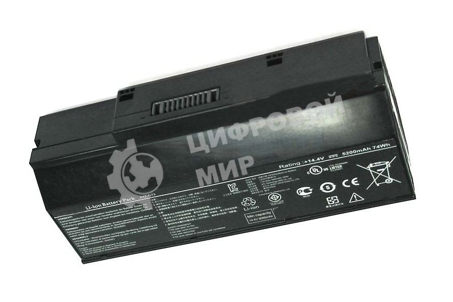 Аккумуляторная батарея для ноутбука Asus G53 14.4V 74Wh черный Orig