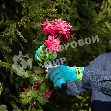 Перчатки садовые Luxe Palisad с удлиненной манжетой, размер 9