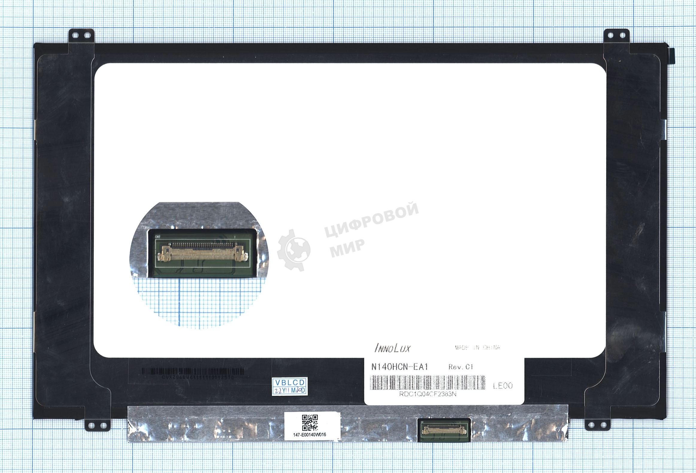 Матрица N140HCN-EA1 rev. C1 с креплениями