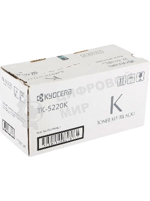 Картридж лазерный Kyocera TK-5220K (1T02R90NL1) черный для P5021cdn/cdw, P5026cdn/cdw, M5521cdn/cdw, 1200 стр.