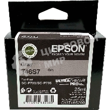 Картридж струйный серый Epson T46S7 для SC-P700