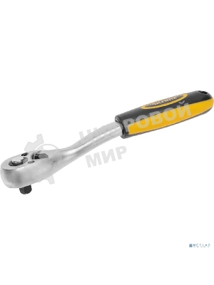 Ключ-трещотка для торцовых головок Kranz 1/4, СrV, 72 зубца