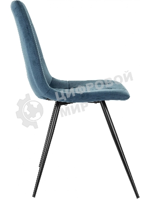 Стул для дома Бюрократ CH-K1_4 комплект 4 шт синий Holland 58 металл черный на ножках