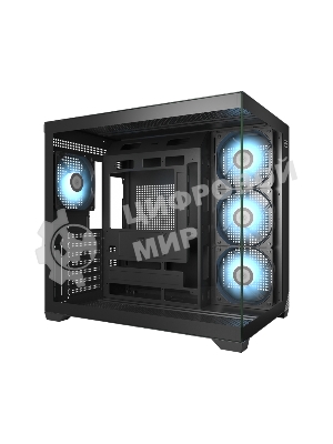 Компьютерный корпус без блока питания PCCooler C3T700 ARGB BK, Midi-Tower, TG, 4x120мм ARGB, 1xUSB-A 3.0 + 1xUSB-A 2.0 + 1xUSB-C, ATX, mATX, mITX черный