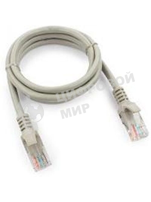 Патч-корд UTP Cablexpert cat.5e, 0.5м, литой, многожильный, серый