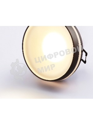 Светильник Ambrella light TN3322 SBK/FR черный песок/белый матовый GU5.3 D95*40